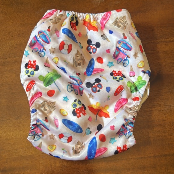 Country cloth OS pocket diaper - Disney beach print 🏖️ - Picture 2 of 3